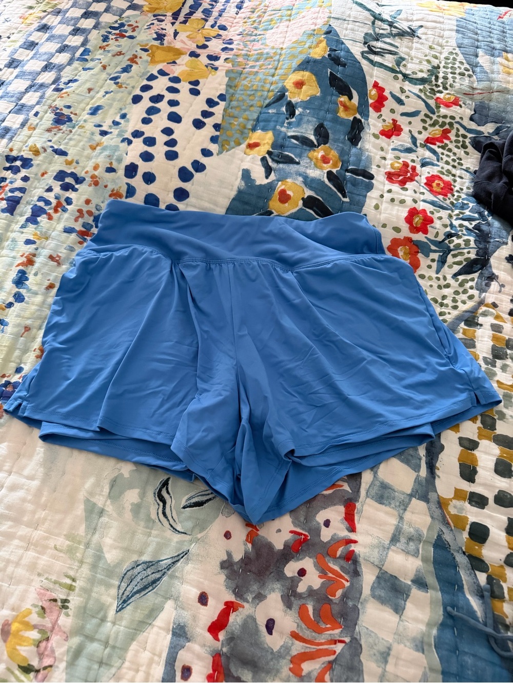 Spyder Blue Women's Athletic Shorts with undershirts.  Size Large.  Worn Once.